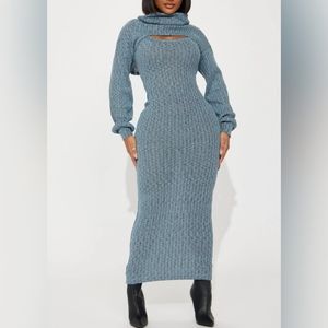Knit Maxi Dress Set